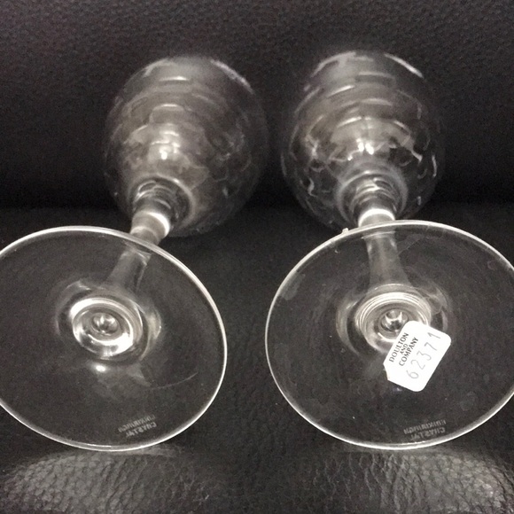 Edinburgh Crystal Royal Doulton “Skibo”Wine/ Champagne Glasses Set of 2. New - Picture 6 of 7